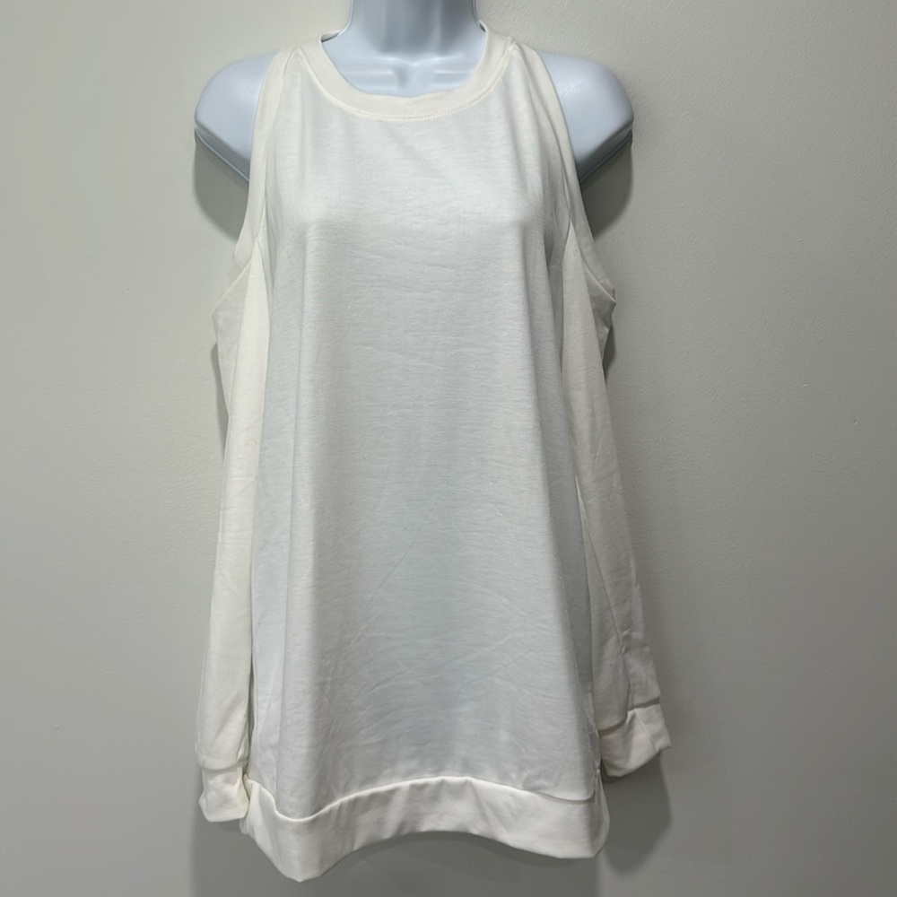 Cold shoulder sweater